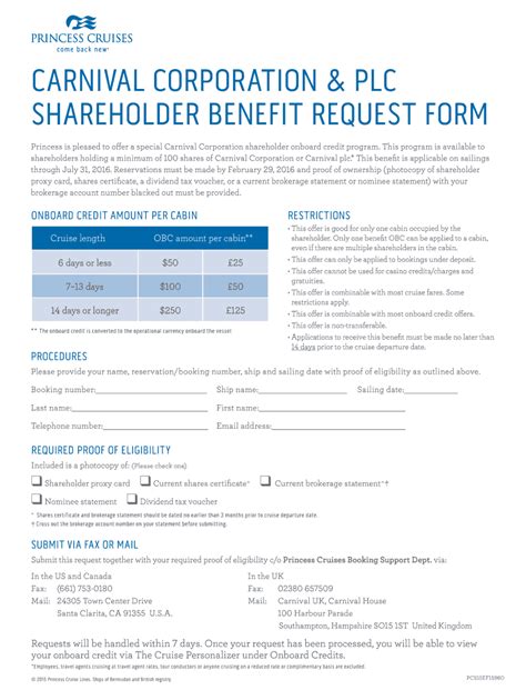 To sign a princess shareholder benefit request form 2022 right from your iPhone or iPad, just follow these brief guidelines Install the signNow application on your iOS device. . Princess shareholder benefit form 2022